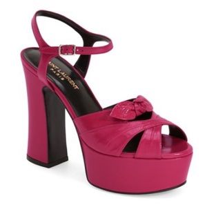 Y SL Saint Laurent Platform Sandal (women) Leather